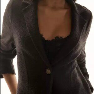 Maeve Knit Blazer Jacket Anthropologie Long Sleeve Button Coat XS